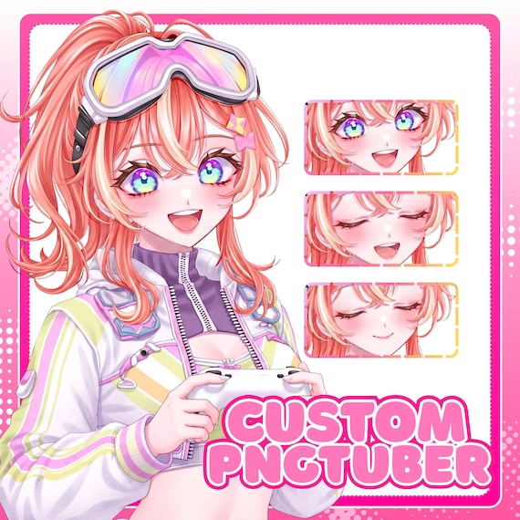 Custom PNGTuber Model | Anime Avatar For Stream Illustration | Vtuber Male & Female
