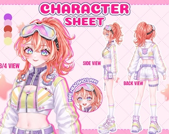 Charakter Bogen OC Anime Illustration Vtuber Auftragsarbeit
