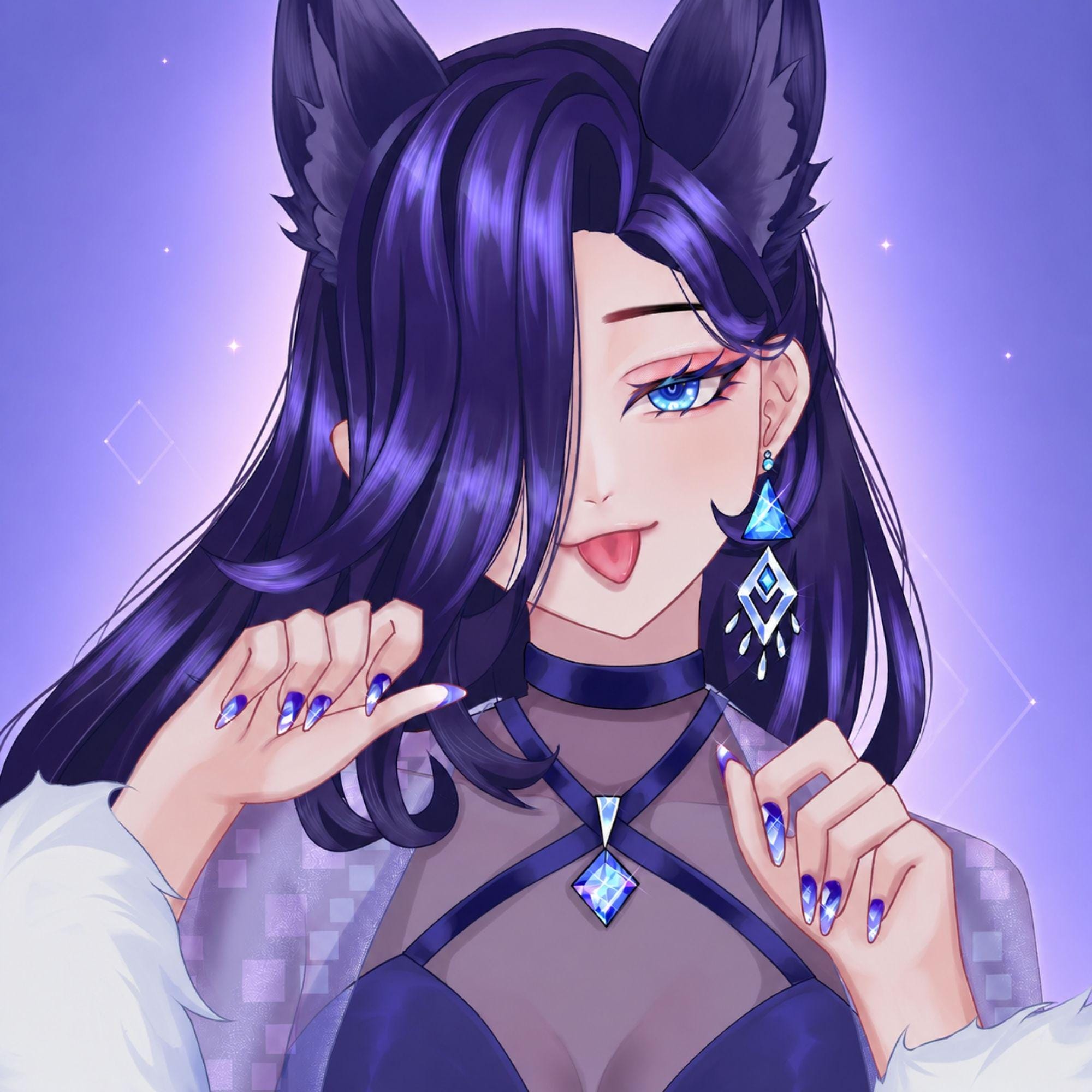 カスタムアニメPFPアバターアイコンVTuberプロフィール写真（Twitch 