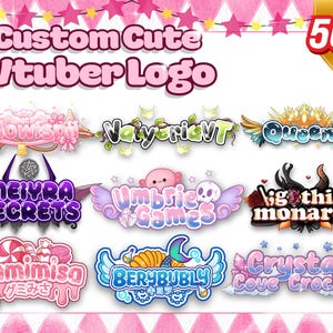 Custom Animated VTuber Logo - VTuber Branding for Streamers