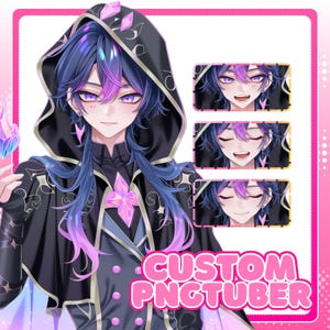 Custom PNGTuber Model | Anime Avatar For Stream Illustration | Vtuber Male & Female