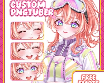 Custom PNGTuber Model | Anime Avatar For Stream Illustration | Vtuber Male & Female