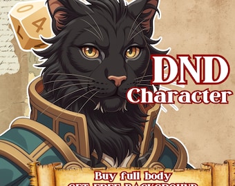 Individuell gestalteter DND Charakter Illustration Fantasy Portrait