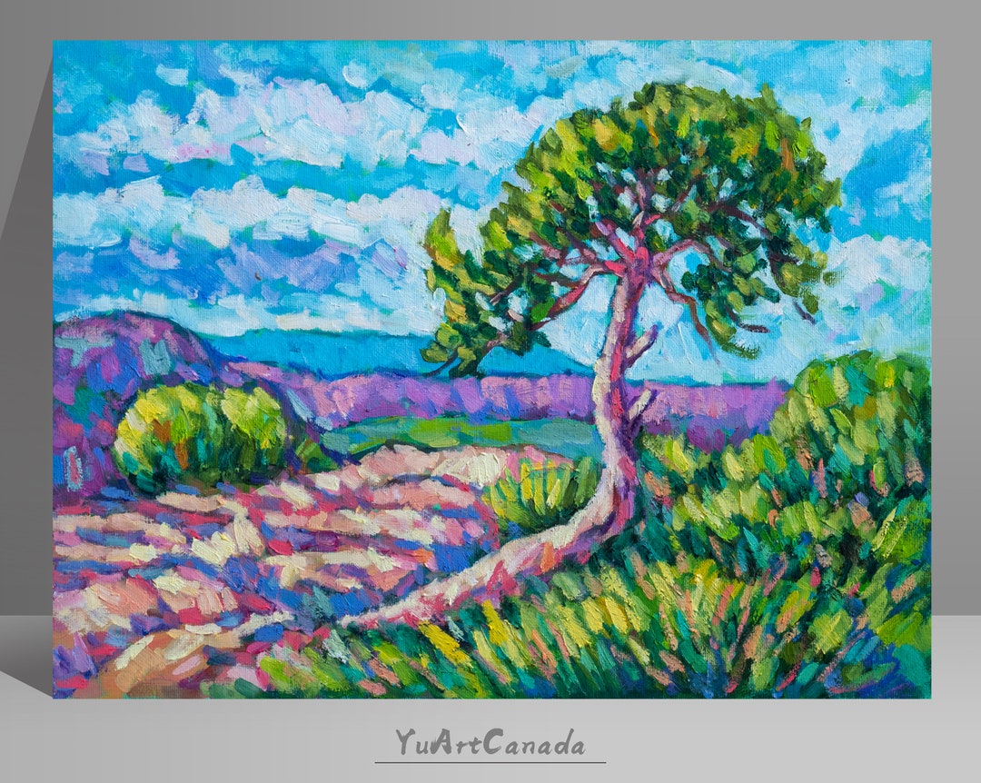 Arizona Canyon Landscape Painting Impressionist Painting Original Oil