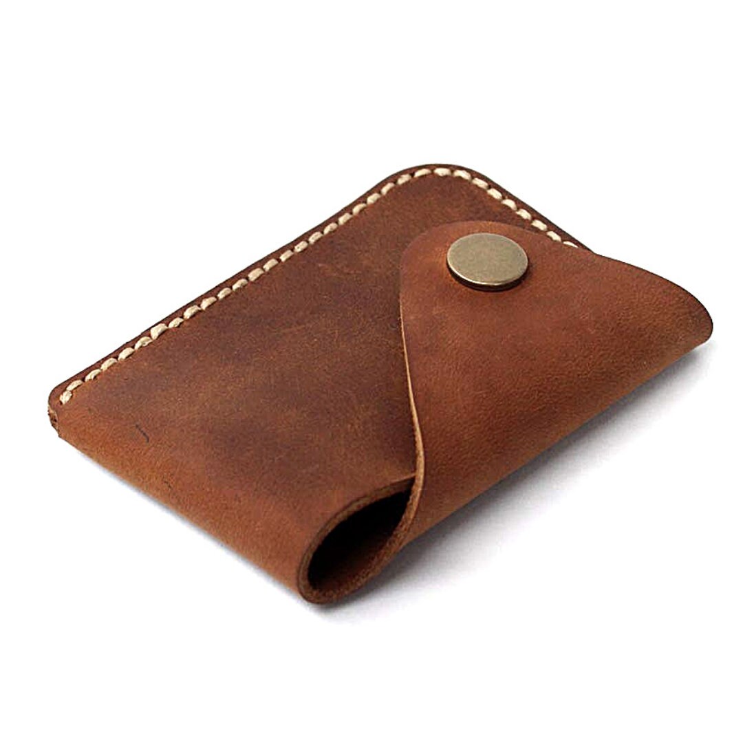 verrader Mededogen lager Reclaimed Handmade Minimalist Leather Card Case Wallet for Men - Etsy
