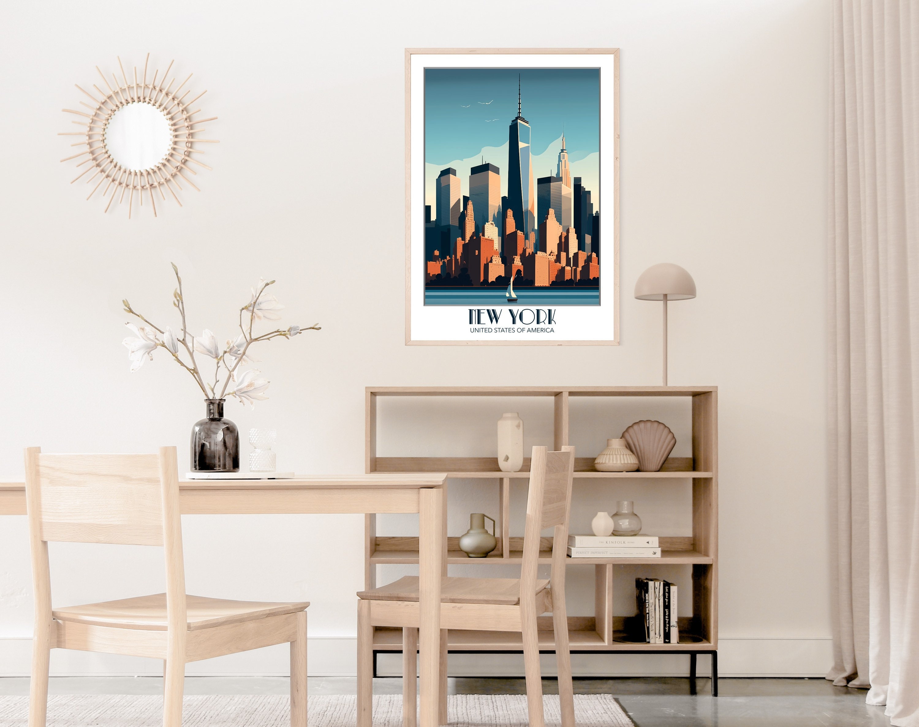 Discover Paysage Urbain New-York Cadeau Voyage Poster