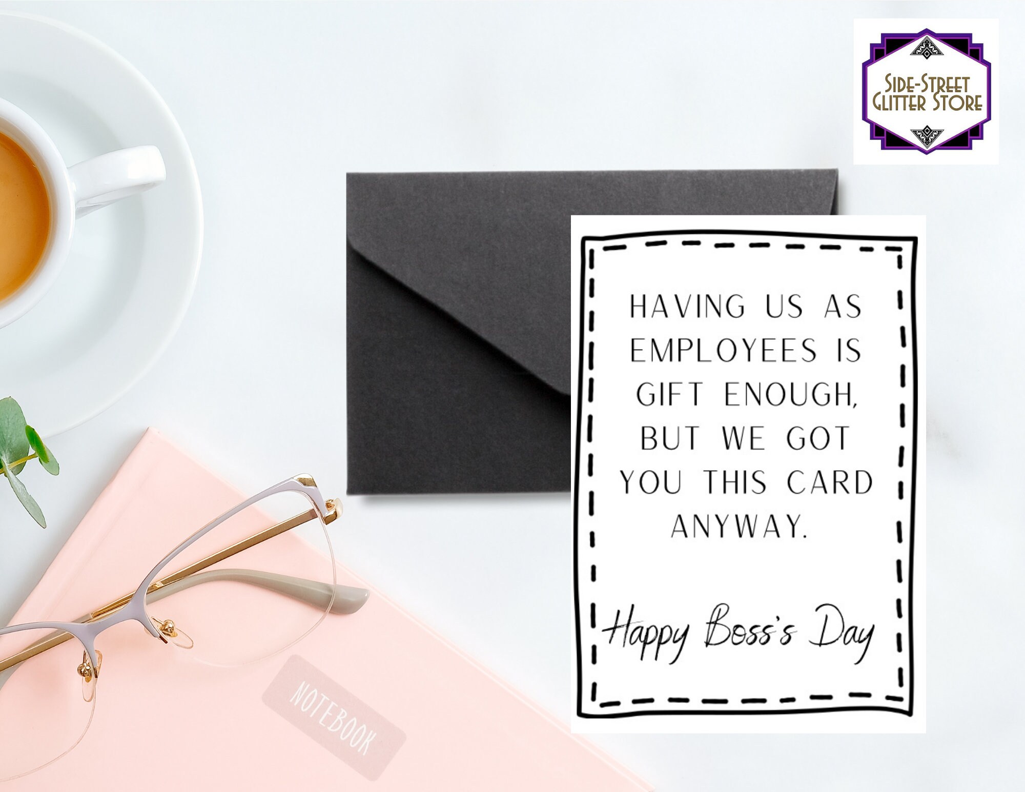 Printable Boss's Day Card, Happy Boss Day From Us, Boss's Day Card, 5x7 ...