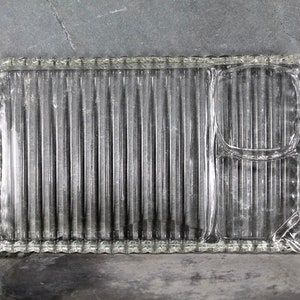Vintage Hazel Atlas Glass 3-Part Divided Tray