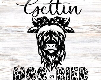 Gettin' Moo-ried Cute Designs | Brides | Wedding | Married Shirts | Digital Download