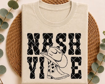 Nashville Boots SVG Country Concert Girls Trip PNG Digital Download