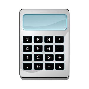 Digital calculator, SVG Calculator, Calculator Outline SVG, 12 Digit Display for Home, Office, School Stationary Calculator Files for Cricut