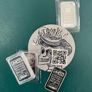 REAL Silver Bars, 1 oz.  .999Fine Silver