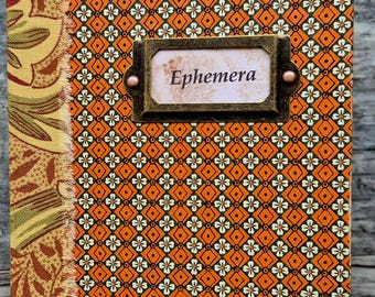 Ephemera / Example book #1 Orange