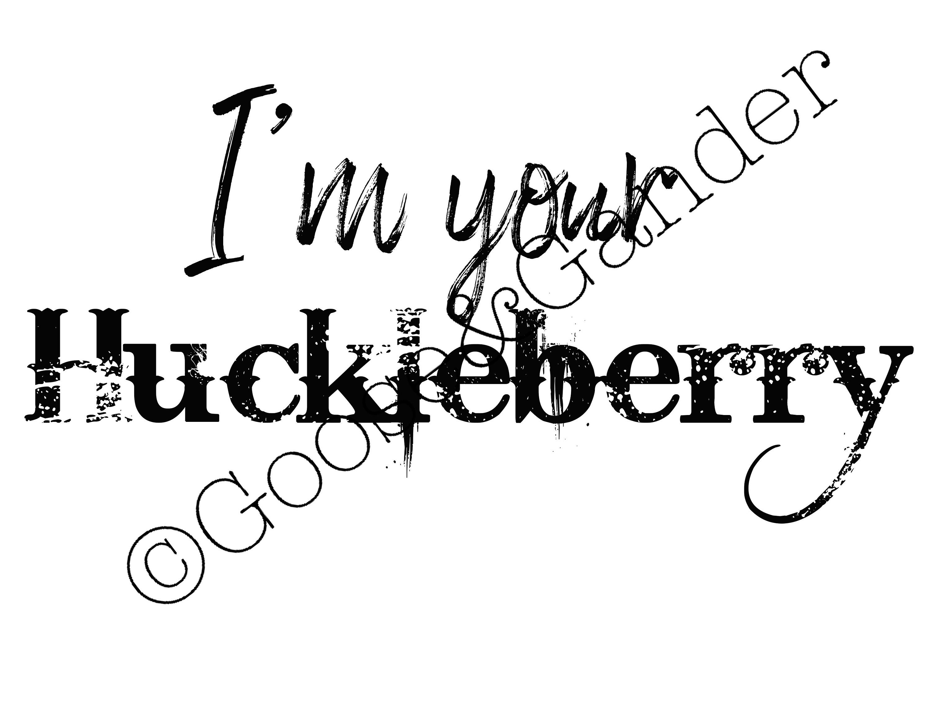 Im Your Huckleberry PNG - Etsy