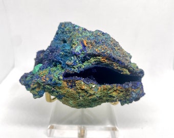 Azurite Malachite raw specimen| mixed mineral specimen | Top Shelf | US Seller |  rare azurite malachite freeform