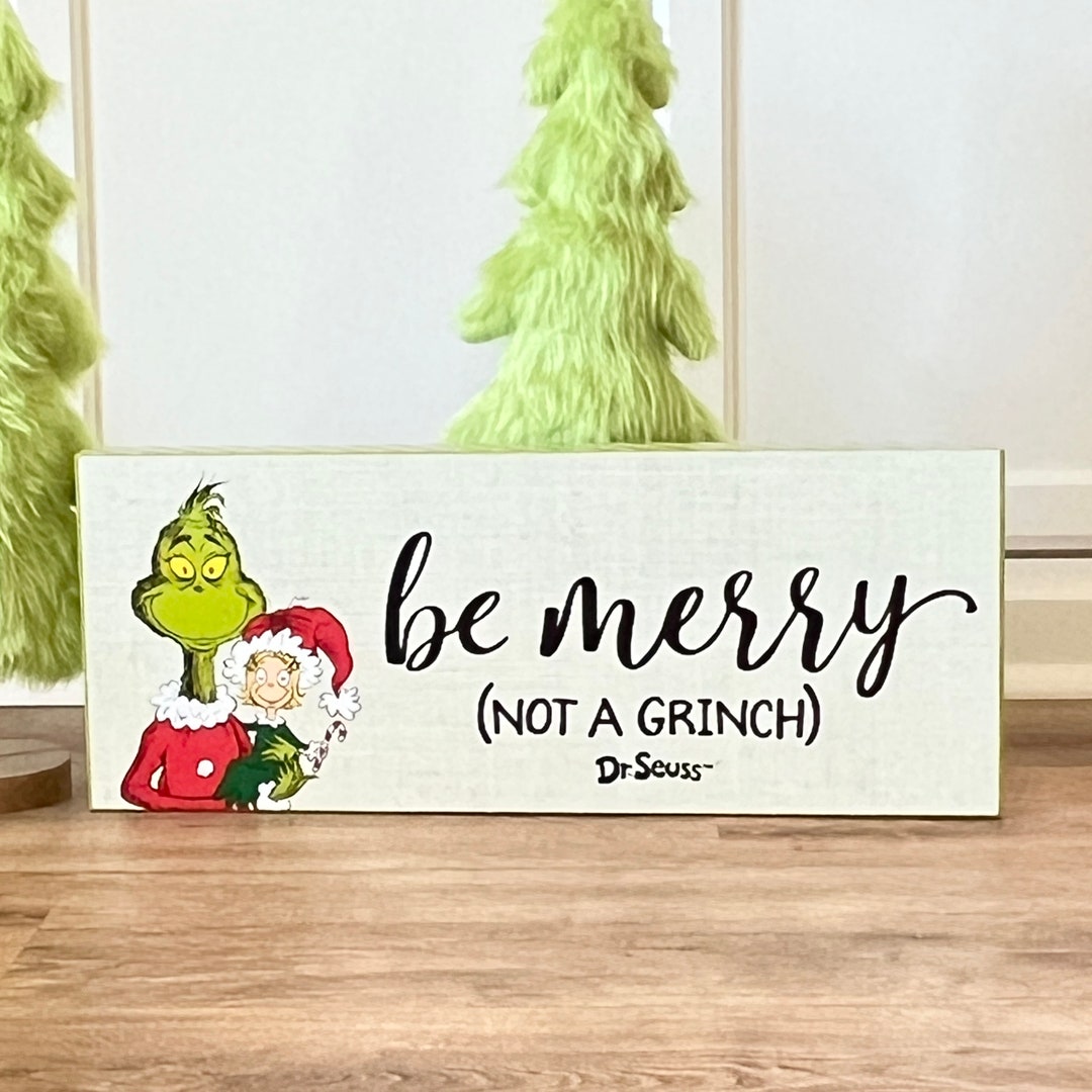 Large Grinch Decor Grinch Wooden Sign Christmas Decor - Etsy