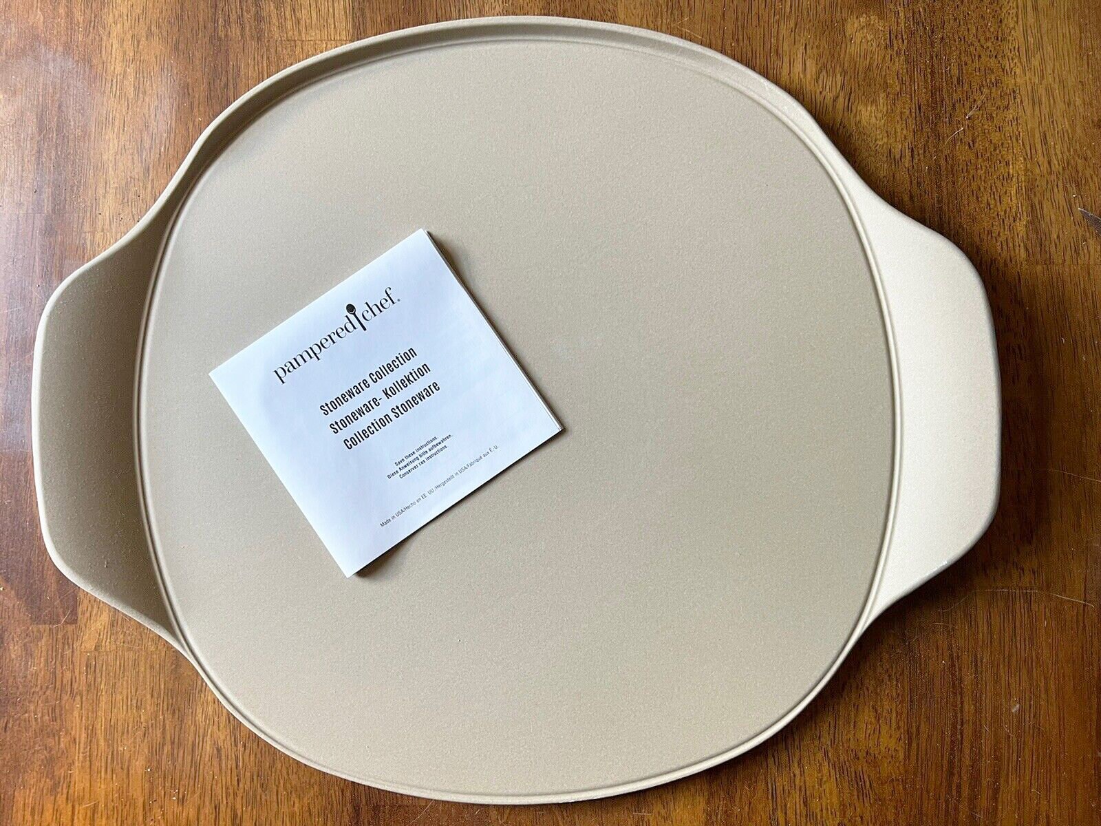 Pampered Chef 100251 Beige Pizza Stone NEW Etsy