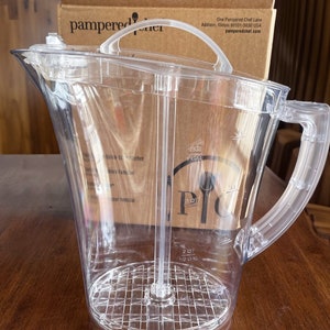 Pampered Chef 2277 Clear Family-Size Quick-Stir Pitcher - NEW