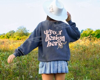 Comfortkleuren 1566 mockup | Extra groot model | Trendy model | Westers model | Trendy model| C1566 Peper Mock |Country Cowgirl| POD-mock