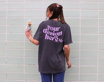 1717 Comfort Colors Mockup | Oversized Mockup | Trendy Mockup | Lifestyle Mockup | Trendy Mockup | Y2K Mockup | 1717 Pepper Mockup