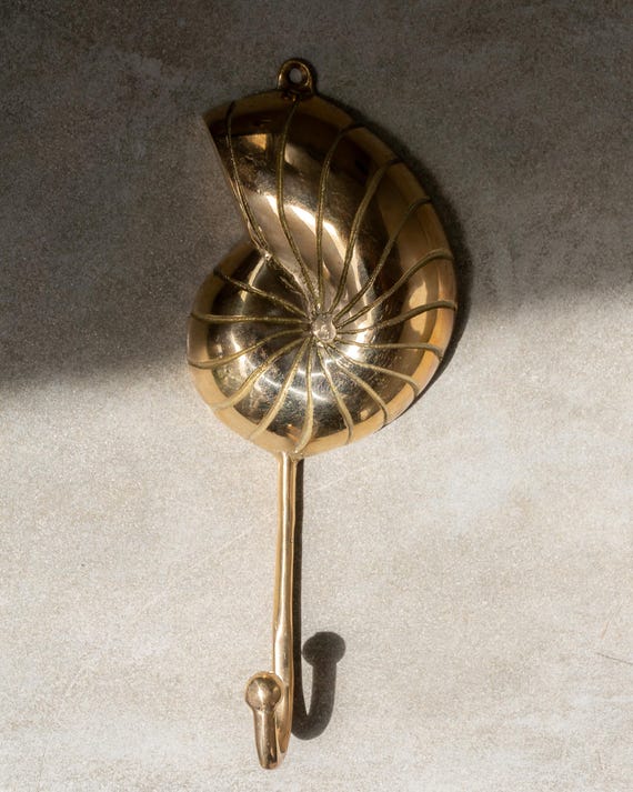Bronze Spiral Shell Wall Hook Bronze Spiral Shell Wall Hook