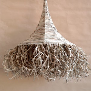 Seagrass lampshade
