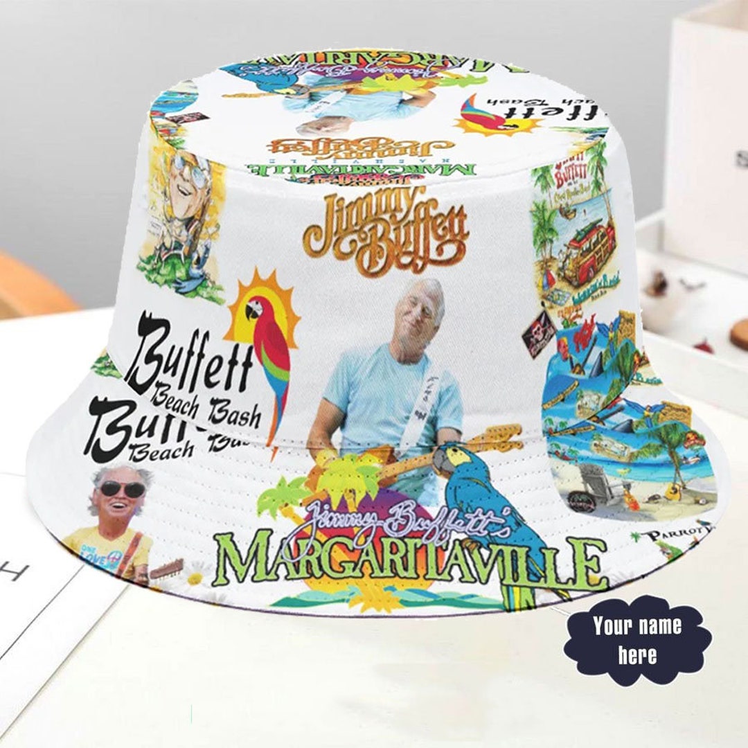 Personalized Jimmy Buffett Bucket Hat Jimmy Buffett 3D Cap Etsy