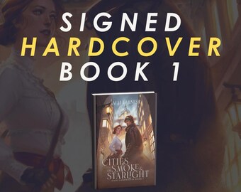 TWARDA OPRAWA z autografem – Miasta Dymu i Gwiazd (Księga 1 Kronik Bramy)