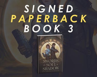 Książka w miękkiej oprawie z autografem – Miecze duszy i cienia (książka 3) autorstwa Alli Earnest