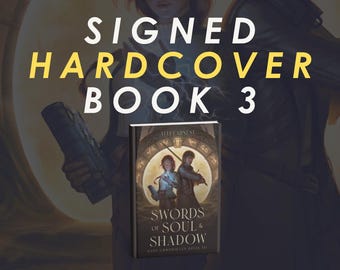 TWARDA OPRAWA z autografem – Miecze Duszy i Cienia (Księga 3 Kronik Bramy)