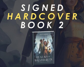 TWARDA OPRAWA z autografem – Realms of Wrath & Ruin (Księga 2 Kronik Bramy)