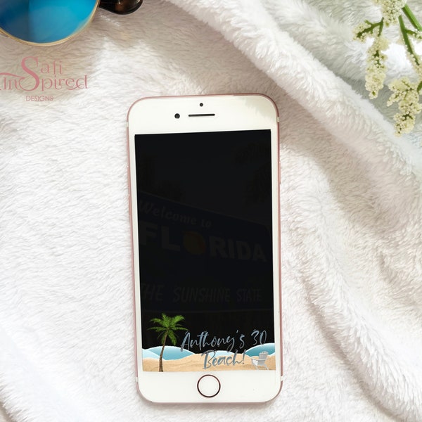 Beach Snapchat Filter, Sand themed, Snapchat Geofilter