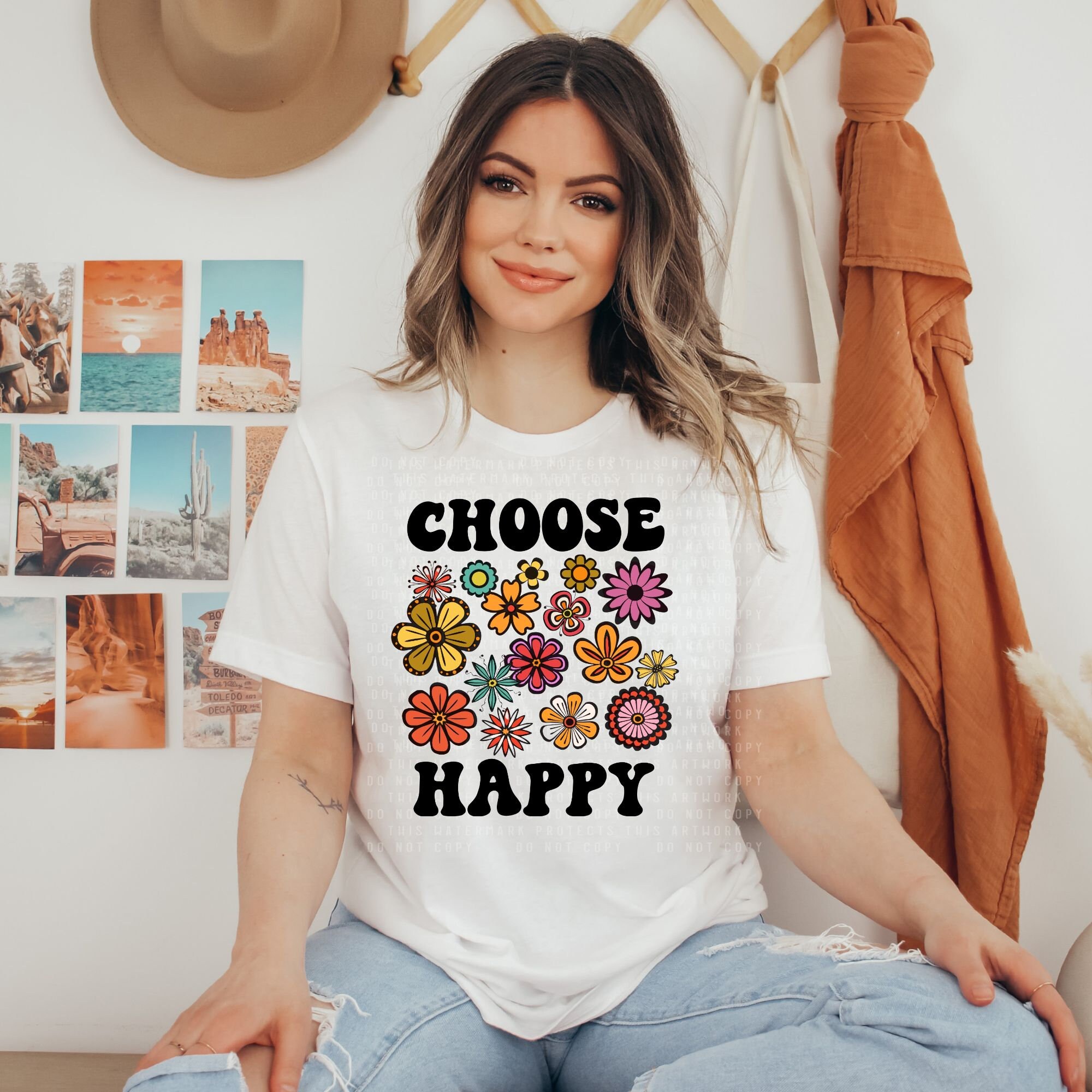 Choose Happy SVG PNG Inspirational Png Self Love Png - Etsy