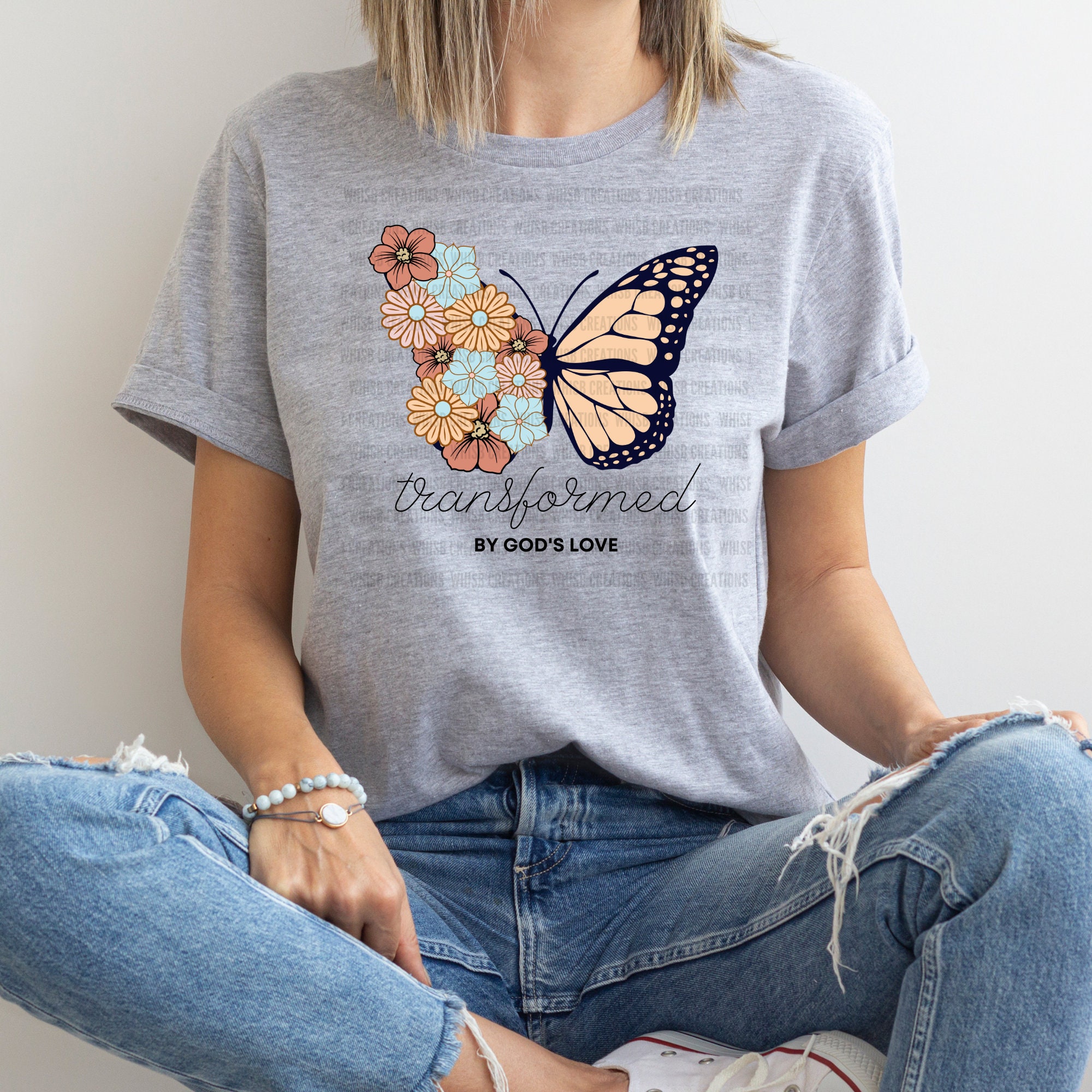 Transformed Butterfly Svg PNG Christian Sublimation Bible - Etsy