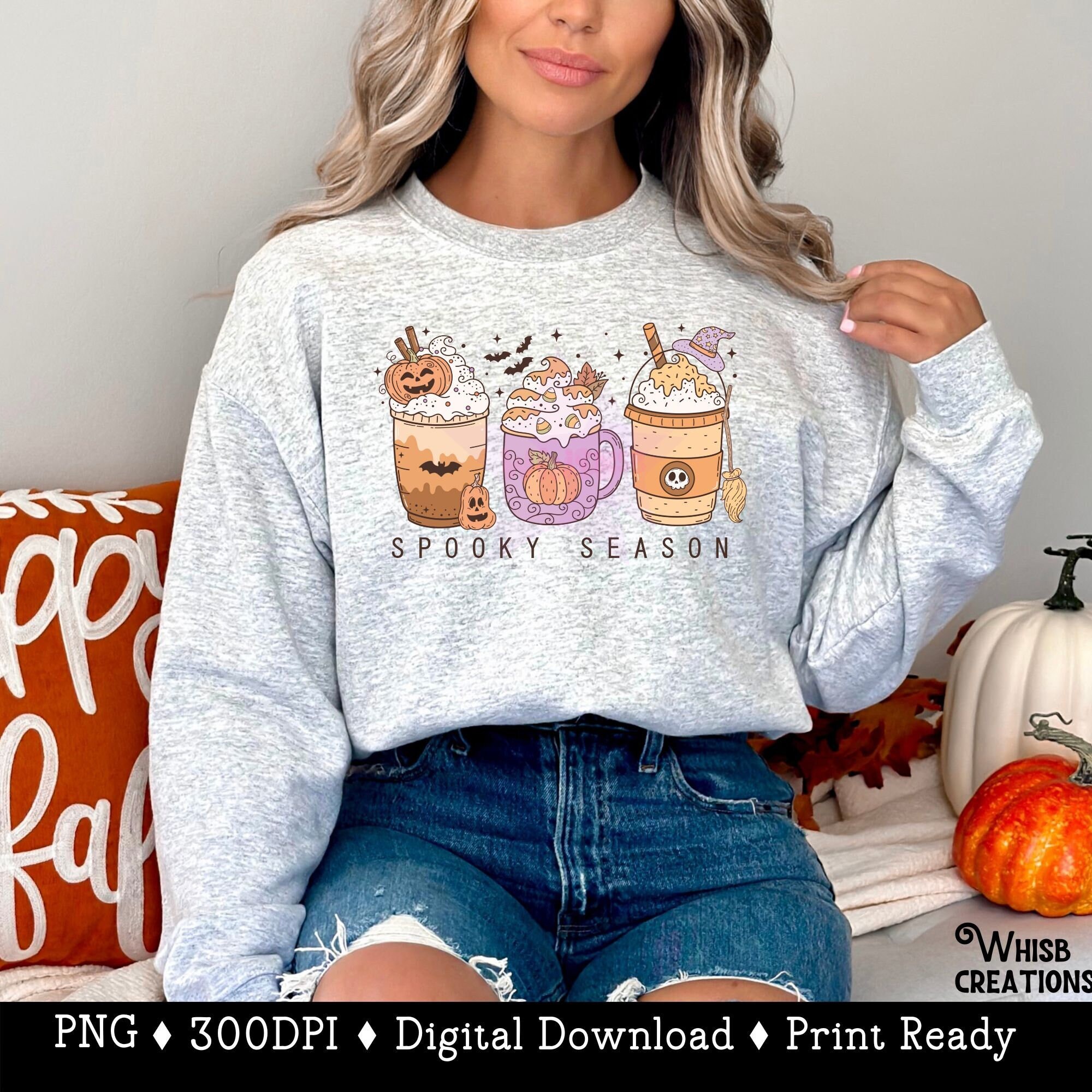 Fall Coffee Png, Pumpkin Spice Png, Spooky Season Png, Halloween Png ...
