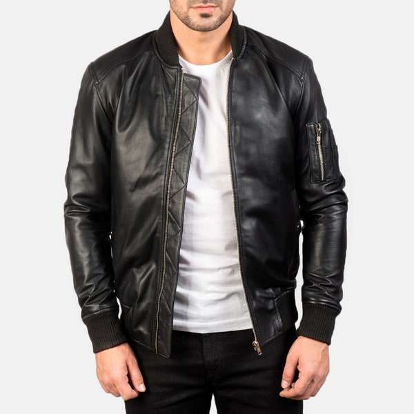 Leather Jacket - Etsy