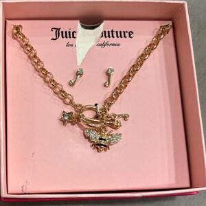 Juicy Couture Necklace and Earrings Set - Etsy