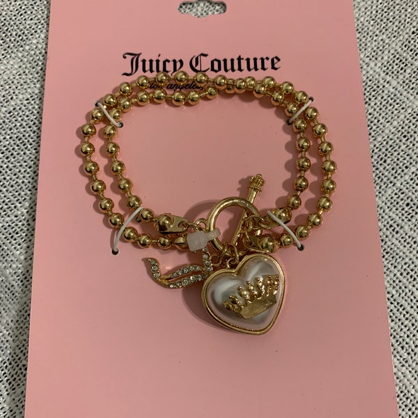 Juicy couture heart charm bracelet