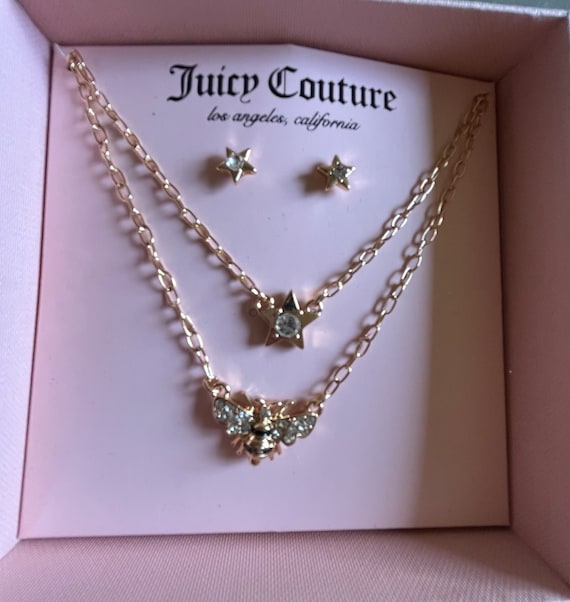 Juicy Couture necklace and earrings set