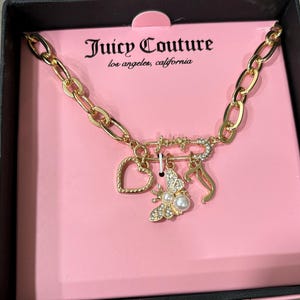 Juicy couture charm necklace