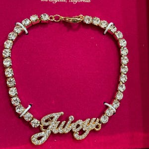 Juicy couture pave monogram bracelet