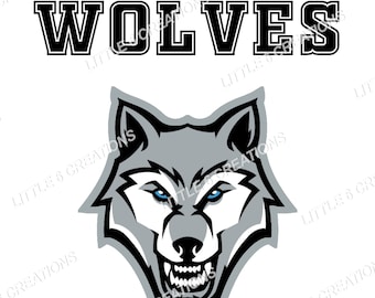 Mascotte de couleur Loups - PNG