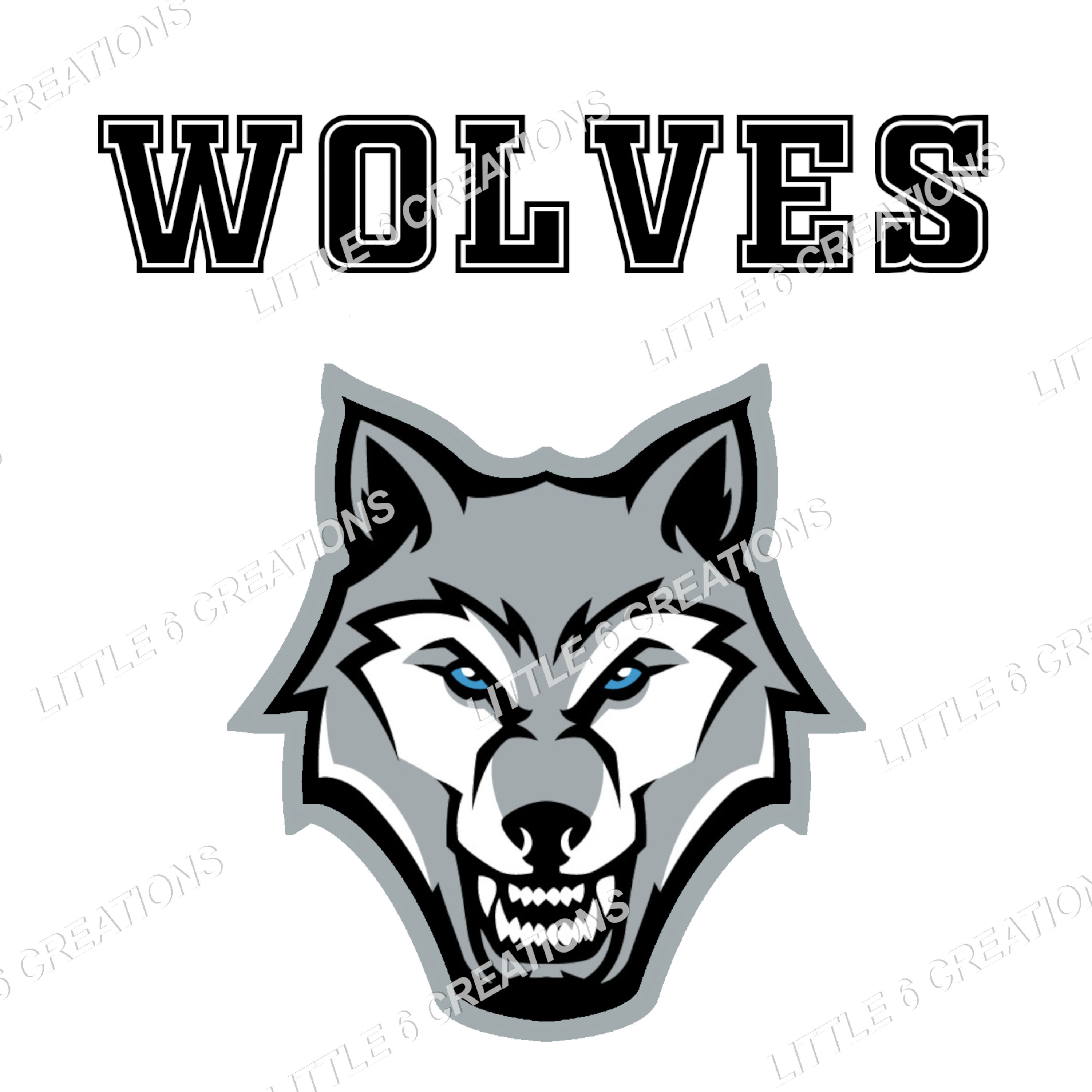 Color Mascot Wolves PNG Etsy