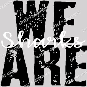 We Are Sharks Mascot - PNG