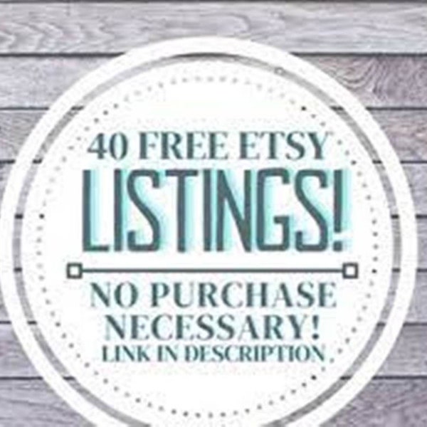 Free Listing, Earn 40 Free, Listing Free, Sign Up, Get 40 Free, 40 Free Listing, How to Get, Earn Free Listing Etsy Free 40 listing