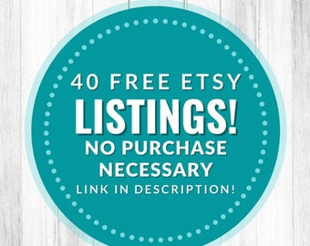 Free Listings, Link in Description, Etsy Referral Link, 40 listings on New Etsy Shop Open, Open Shop Now,Open Etsy Shop With Link