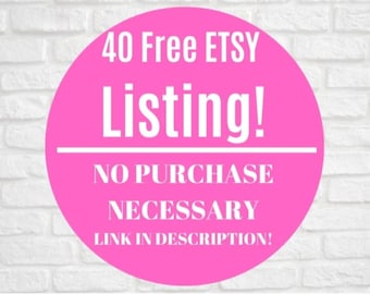 Etsy Free Listings 40  Product free 40 Listing Credit Get Free Listing Link To Open Etsy Store No Need to Purchase