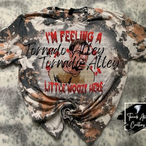 Horror Halloween Shirt | Cowhide Bleached T-Shirt | Humor | Stu Macher | Fright Fest Tee | I&#39;m Feeling a Little Woozy Here | 90s Halloween