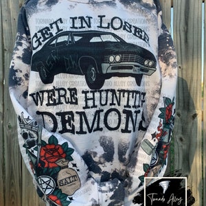 Hunting Demons | Bleached Sweatshirt | Spooky Sweatshirt | Brothers | Ghosts | Family Business | Cozy Sweatshirt