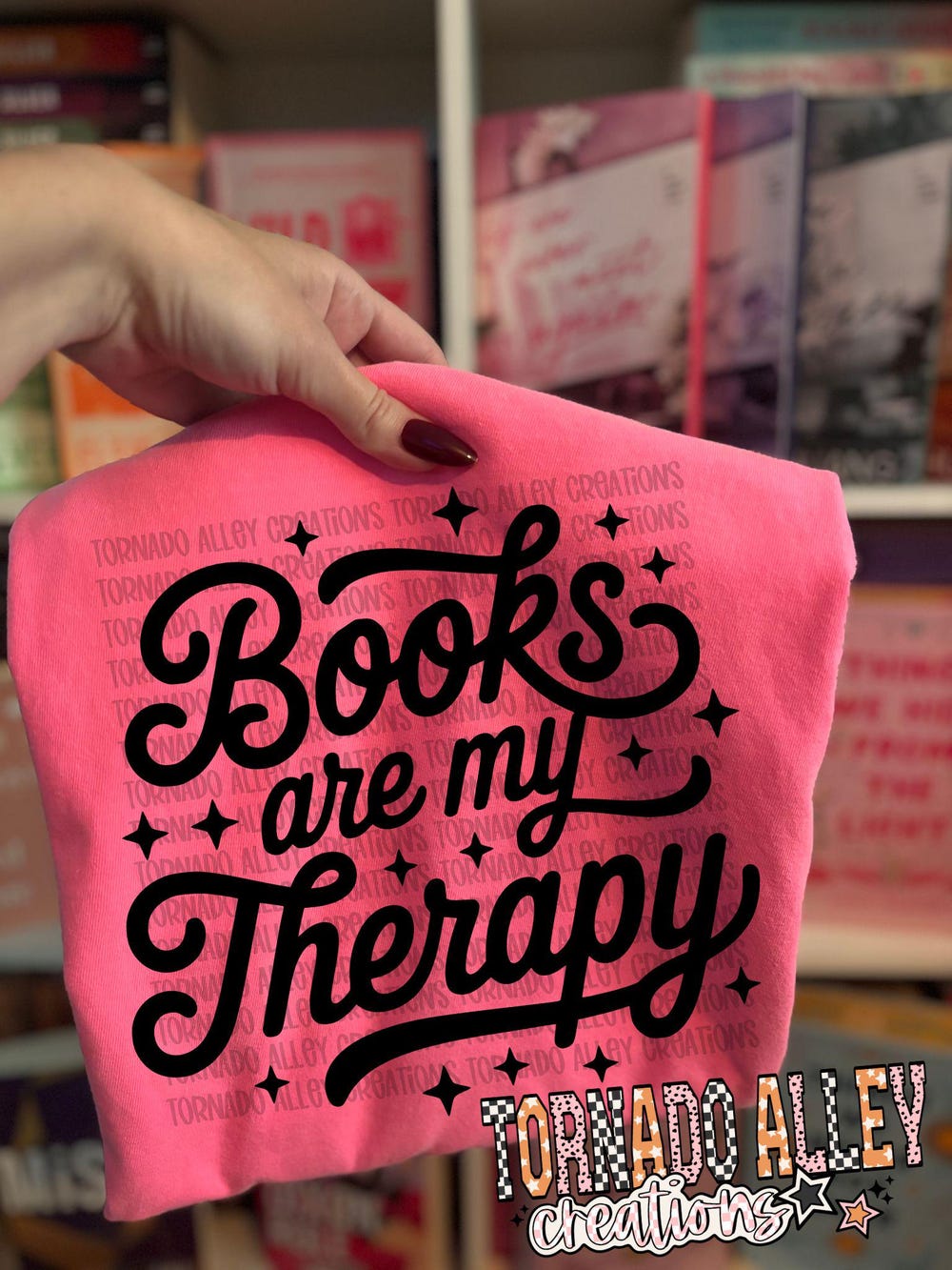 Books Are My Therapy Shirt | Soft Tee | Humor | Bookish | Fantasy Romance | Mystery | Dark Romance | Cute Tees